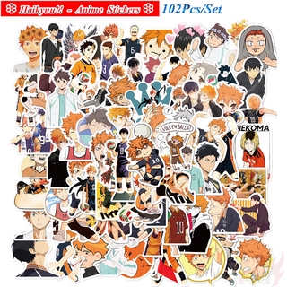 102Pcs/Set ❉ Haikyuu!! Series B - Anime สติ๊กเกอร์ ❉ DIY Fashion Doodle Decals สติ๊กเกอร์