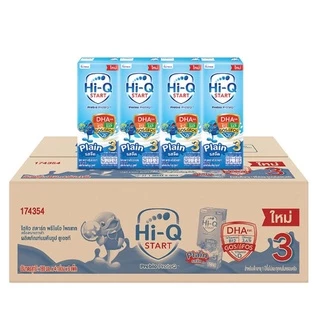 UHT Hi-Q สูตร3และสูตร4 ยูเอชที ไฮคิว พรีไบโอโพรเทก มกล่องรสจืด สูตร3 และสูตร4