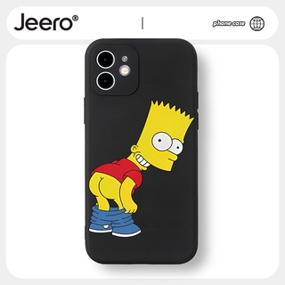 Jeero เคสไอโฟน เคสซิลิโคนนุ่มขอบเหลี่ยมกันกระแทกน่ารักตลก เคสโทรศัพท์ Compatible for iPhone 15 14 13 12 11 Pro Max SE 2020 X XR XS 8 7 ip 6S 6 Plus HFF1500