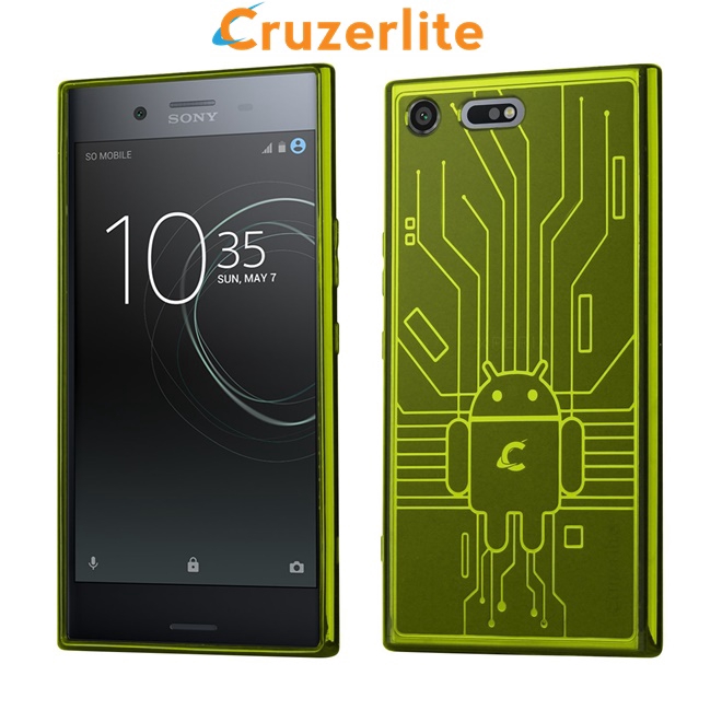 เคส สำหรับ Sony Xperia XZ Premium Cruzerlite Bugdroid Circuit : Green