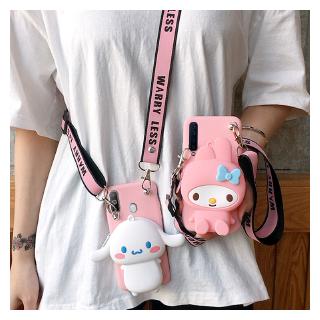 Xiaomi Redmi Note 9 8 6 7 Redmi 9 10X K30 PRO K20 7A 7 6 4X Cartoon Melody Cute Dog Coin Purse Phone Case with lanyard case