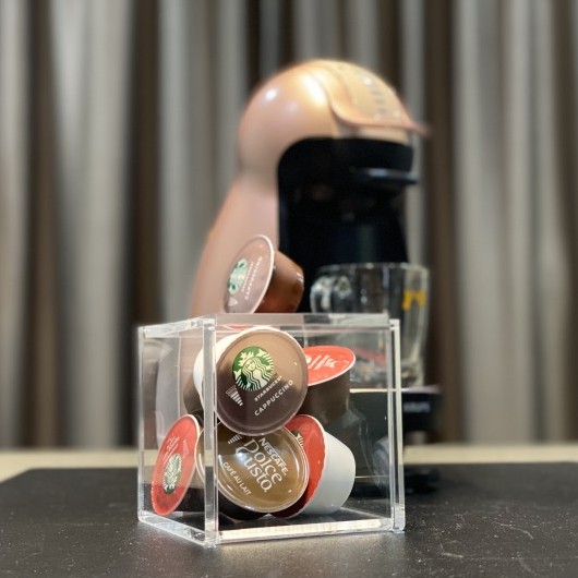 กล่องอะคริลิคใส่แคปซูลกาแฟ กล่องอเนกประสงค์ (หนา 6 มม.)