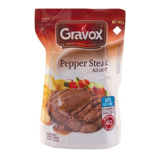 เกรวอกซ์น้ำเกรวี่รสเปปเปอร์สเต็ก 165กรัม Gravy Pepper Steak Gravy Flavor 165g