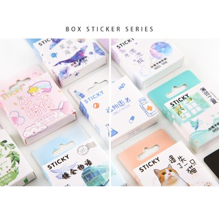 Sticker box set สติ๊กเกอร์ กล่อง45++ชิ้น [เราชอบsticker]