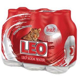 ลีโอ วันเวย์ น้ำโซดา ปริมาตรสุทธิ 325ml ยกแพ็ค 6ขวด LEO SODA ONE WAY