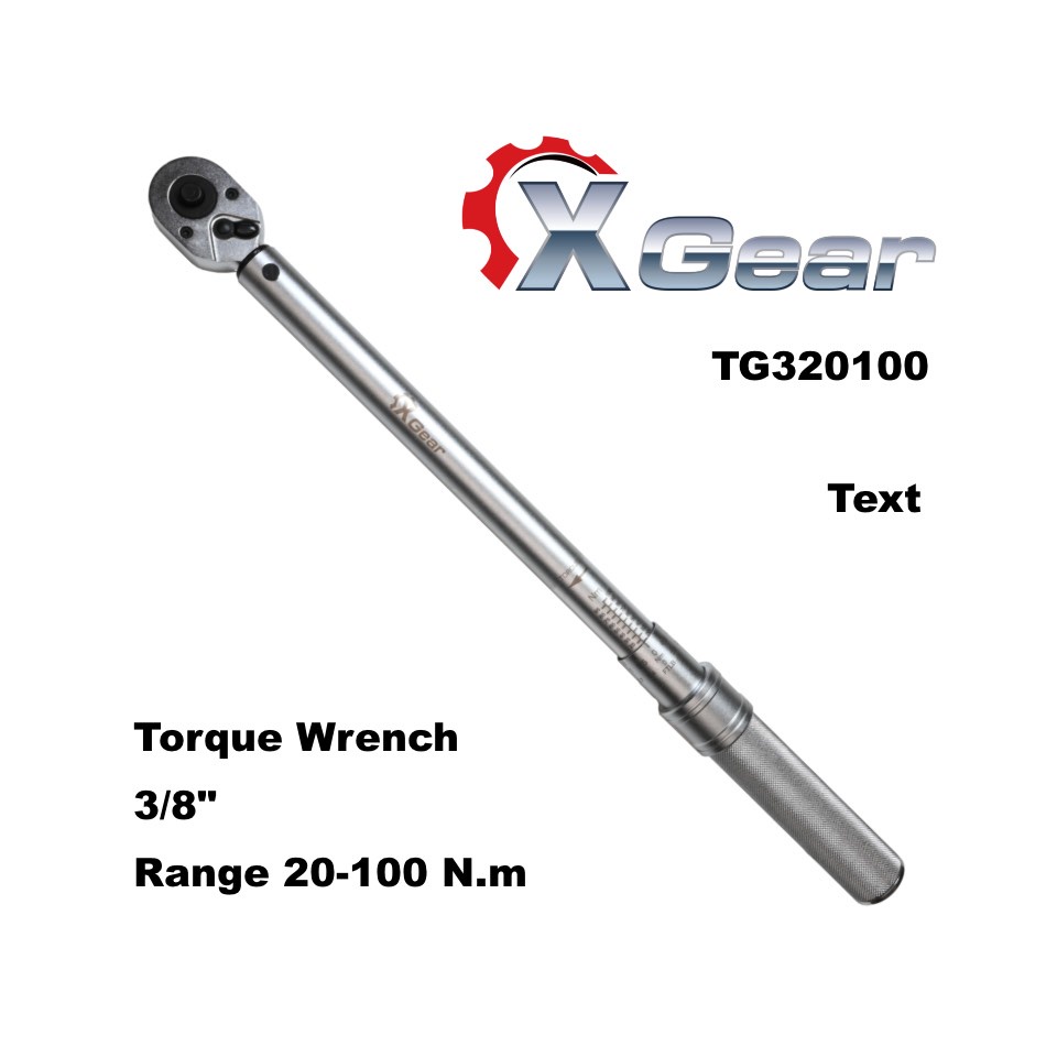 XGEAR ประแจปอนด์ 3/8" ช่วงขัน 20-100 N.m.