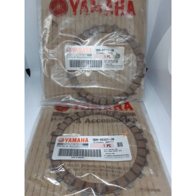 แผ่นคลัทช์-ซับคลัตช์ Yamaha Vega ZR 2011-Vega RR-Jupiter Z 2011 Original 5D9-E6321-20 
1 ชุด 2 ชิ้น
