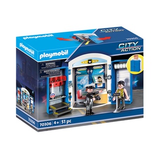 Playmobil 70306 Police Station Play Box แอ็คชั่นฟิกเกอร์ เพลย์บ๊อกซ์ สถานีตำรวจ