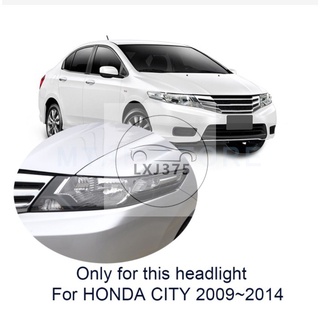 ฝาครอบเลนส์ไฟหน้า แบบใส สําหรับ HONDA CITY 2009 2010 2011 2012 1 ชุด (2 ชิ้น)