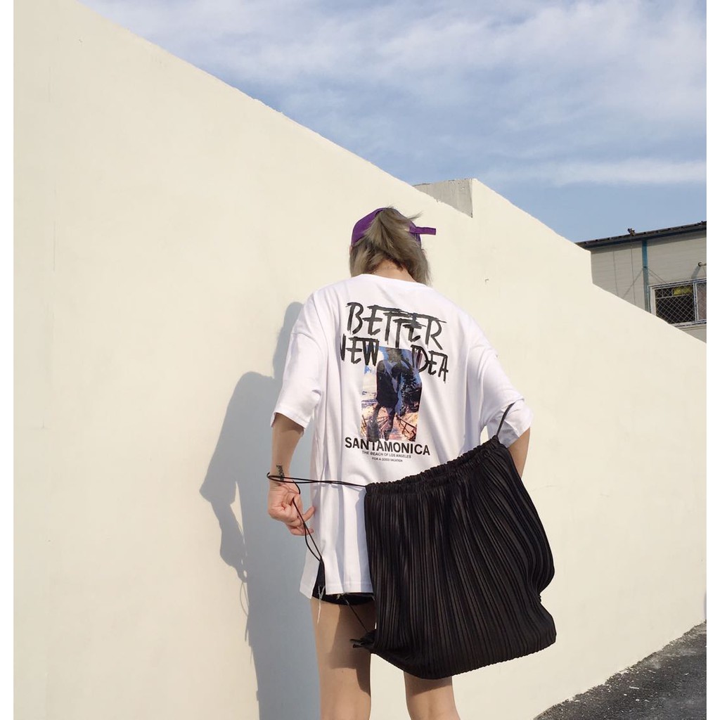 เสื้อยืดแขนสั้นผู้ชาย พิมพ์ลายเท่ๆใส่สบาย มี 2 สี ขาว/ดำ - รูปที่ 6