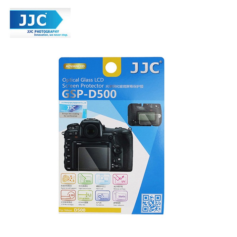 JJC GSP-D500 กระจกนิรภัยป้องกันหน้าจอกล้องสําหรับ Nikon D500 DSLR
