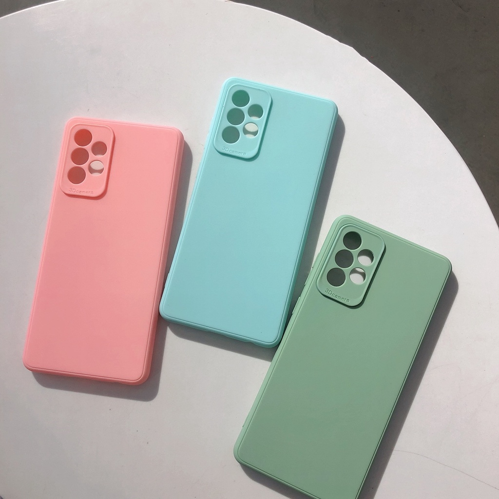 เคสโทรศัพท์ Samsung Galaxy A32 A02 5G 2021 New Phone Casing Skin Feel TPU Soft Case Simple Color TPU Silicone Back Cover SamsungA32 #8