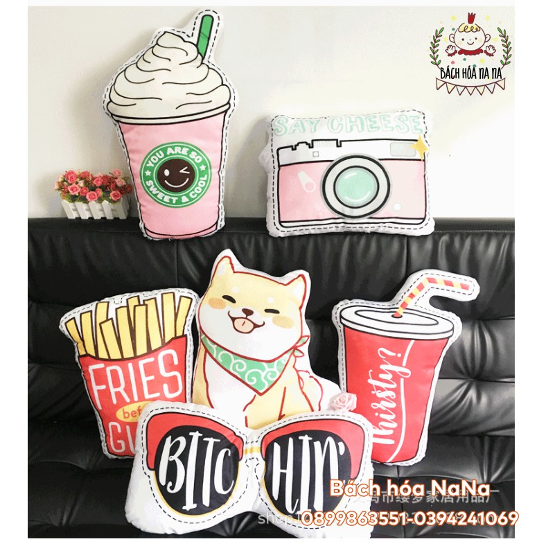 3D office PILLOW ห้องนอนและห้องนั่งเล่น Decor LOVELY HOME STUFF PILLOW - Nana Shop