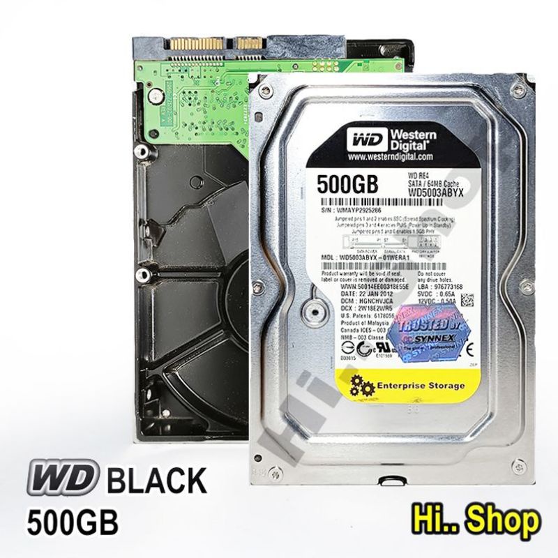 HDD 500 GB (ฮาร์ดดิส) Wd black (WD5003ABYX)