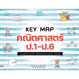 Key Map คณิตศาสตร์ ป.1-ป.6 แผนที่ความคิด พิชิตข้อสอบมั่นใจ 100% ผู้เขียน คณาจารย์ Think Beyond Genius และกองบรรณาธิการ