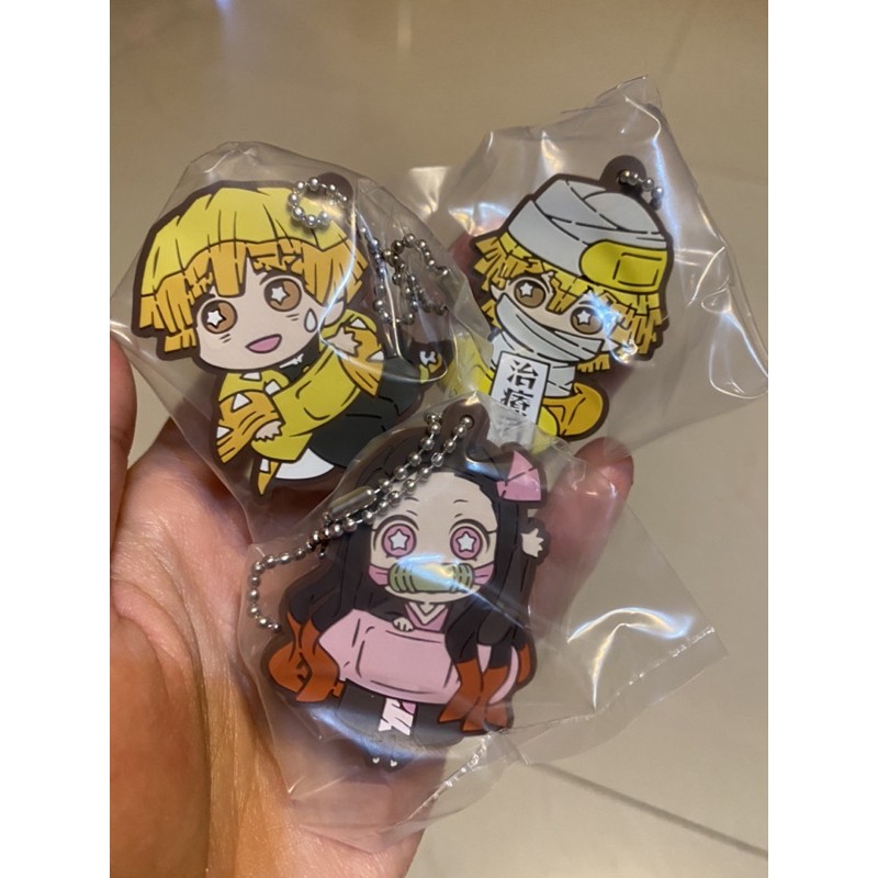 Kimetsu no Yaiba Demon Slayer Gashapon Rubber Mascot Keychain