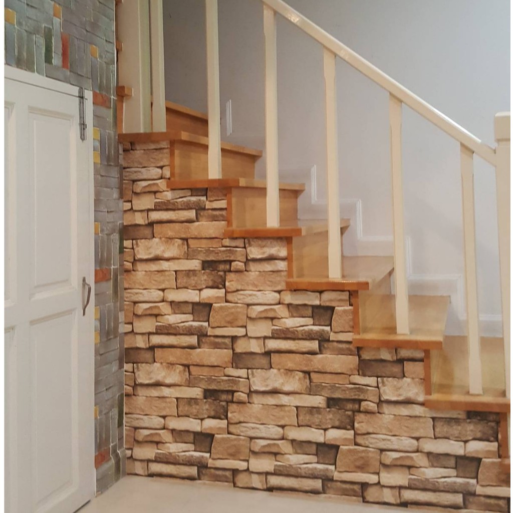 (ส่งทันที) Wall Kip วอลเปเปอร์ ติดผนัง สติ๊กเกอร์ มีกาวในตัว ติดเองได้