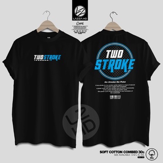 Kaos เสื้อยืดลําลอง แขนสั้น พิมพ์ลาย Two Stroke Gank No Smoke No Poke Blue 2tak 2stroke kaosE Indonesia Baju Others Premium สําหรับผู้ชาย 2 จังหวะ