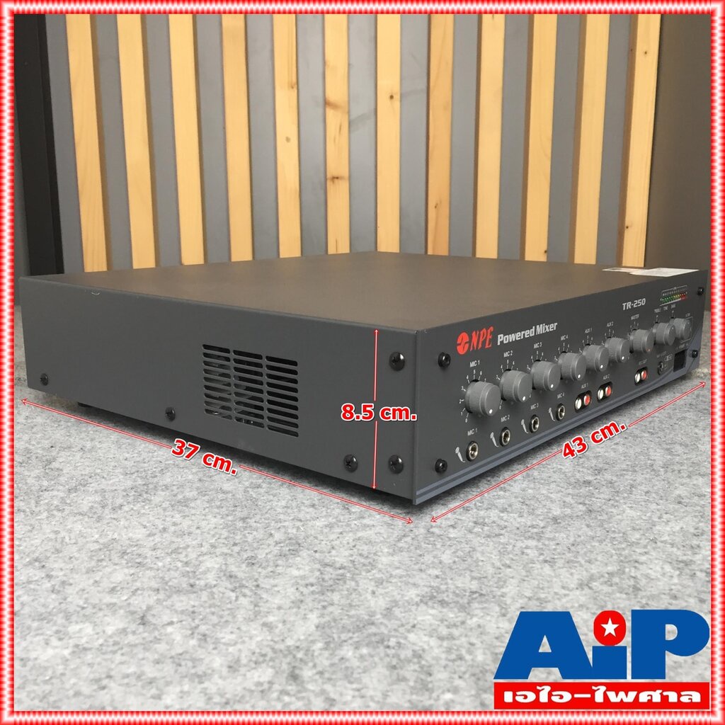NPE TR-250 POWERMIXER 9kg สีดำ เครื่องขยายเสียง 125 วัตต์ TR 250 TR250 power mixer เพาวเวอร์ มิกเซอร์ +++ - รูปที่ 4