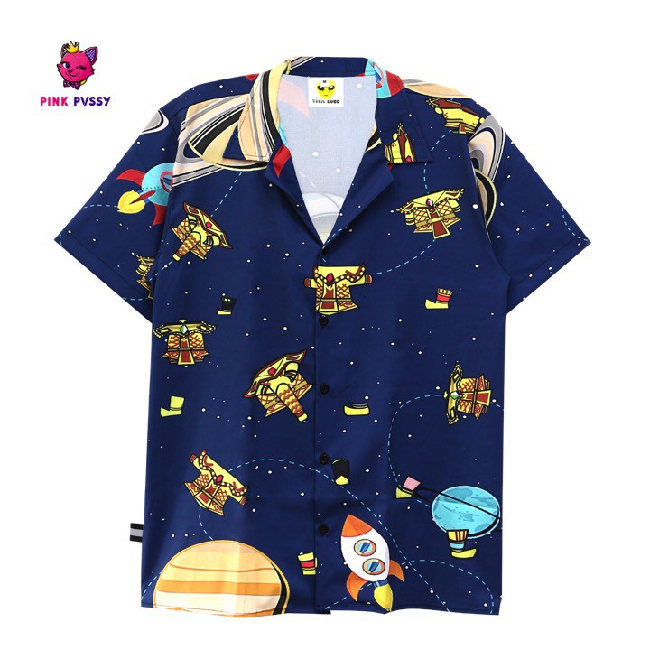 PINK PVSSY เสื้อ ลายยักษ์ ฮาวาย เชิ้ต ยักษ์เซียนเกม (HWG04)