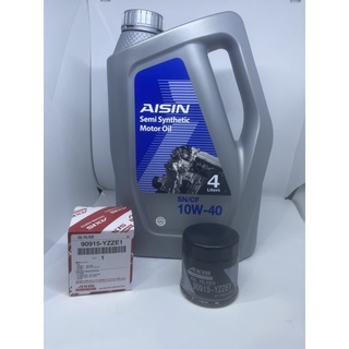 น้ำมันเครื่อง AISIN 10W40 12,000โล พร้อมกรองเครื่องหลายรุ่นราคาพิเศษสุดไป
