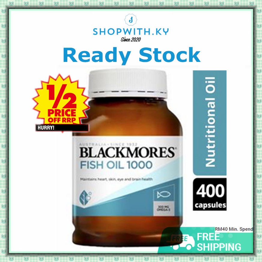 Blackmores 深鱼油 Fish Oil 1000mg ( 400 แคปซูล )