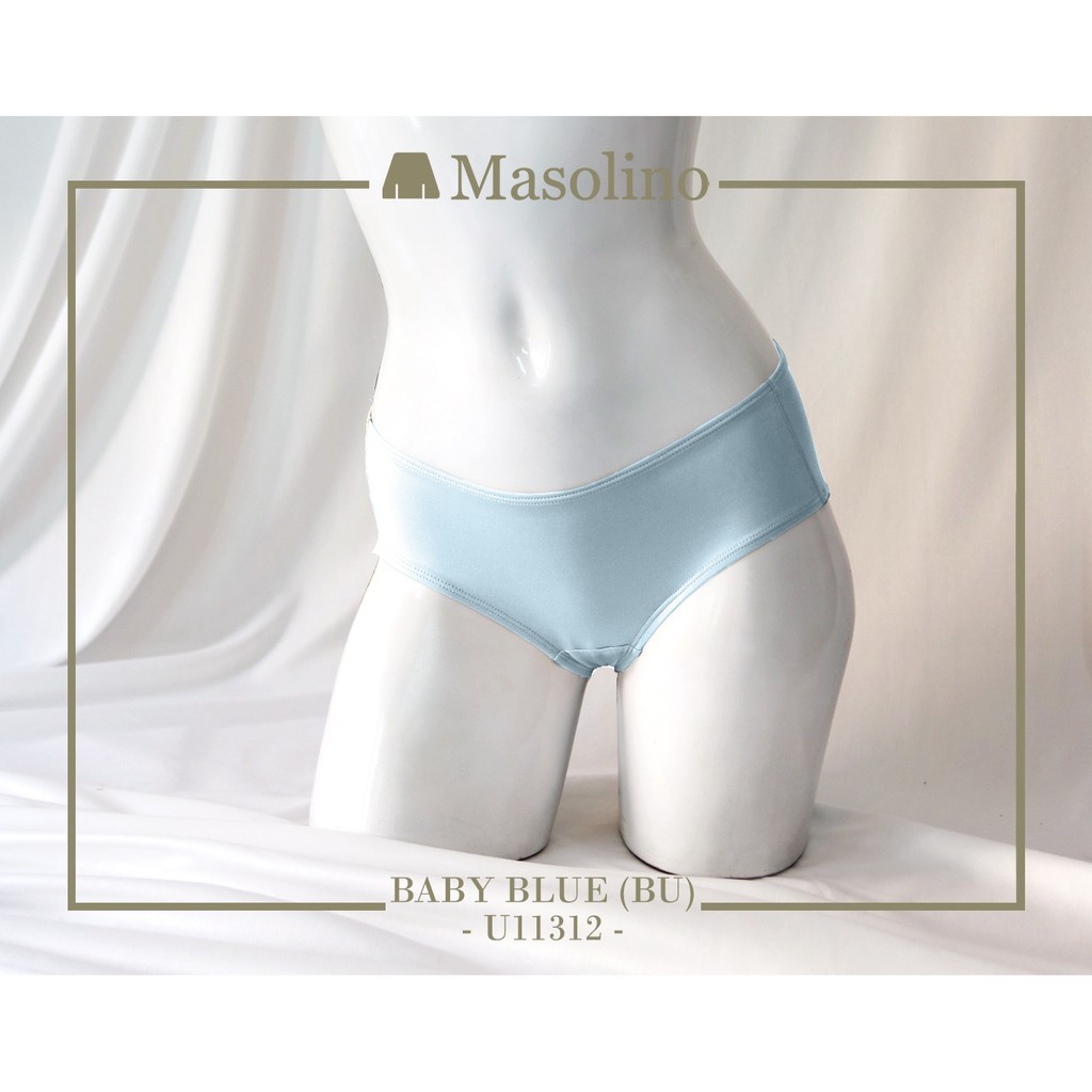 SALE กางเกงใน Masolino (มาโซลิโน่) U11312 กางเกงในแบบครึ่งต้ว ด้านหลังเว้าเป็นรูปตัววี สวมใส่สบายด้ว