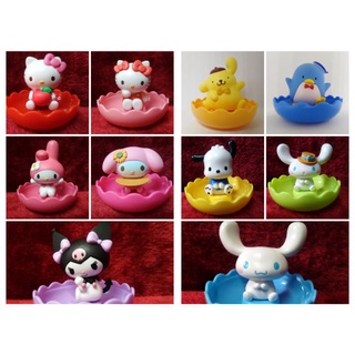 กาชาปอง Sanrio 10 ชิ้น Hello​ Kitty​ My​ Melody​ Kuromi​ Pompompurin​ Cinnamoroll