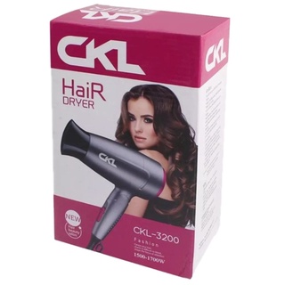 CKL-3200 Hair Dryer 1500 W ไดร์เป่าผม เครื่องเป่าผมไฟฟ้า ไดร์ ไดร์จัดแต่งทรงผม ไดร์เป่าผม เครื่องเป่าผมไฟฟ้า