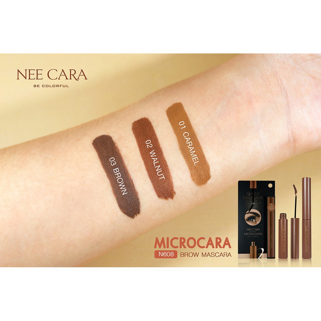 Nee Cara Microcara Brow Mascara นีคาร่า มาสคาร่าคิ้ว N608