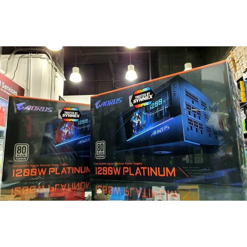 (ใหม่แท้ศูนย์ไทย)POWERSUPPLY (อุปกรณ์จ่ายไฟ) GIGABYTE AORUS 1200W (AP1200PM) 80 PLUS PLATINUM