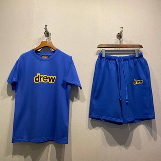 DREW HOUSE SECRET TEE AND SHORTS YELLOW เสื้อยืดคอกลมแขนสั้น และกางเกงขาสั้นเอวยางยืด แบรนด์ดรูเฮ้าส์ จัสติน บีเบอร์