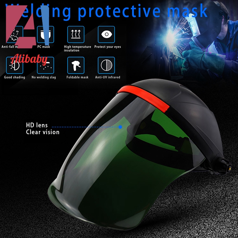 Face Shield Full Face Grinding Shield Flip Front Shade UV Face Shield