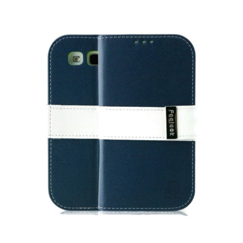 Mega King Feelook Point Diary Case for Samsung Galaxy S3 ฺ(Blue)