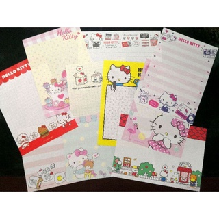 กระดาษโน้ตลายลิขสิทธิ์แท้ Hello Kitty จาก Sanrio ชนิดไม่มีกาว มีให้เลือก 10 แบบ
