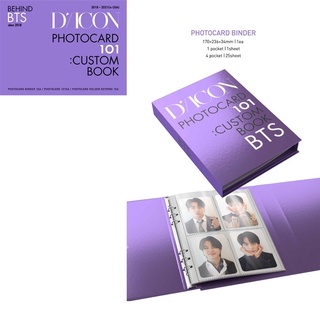 พร้อมส่ง 💜 DICON BTS PHOTOCARD 101:CUSTOM BOOK / BEHIND BTS since 2018 (2018-2021 in USA)