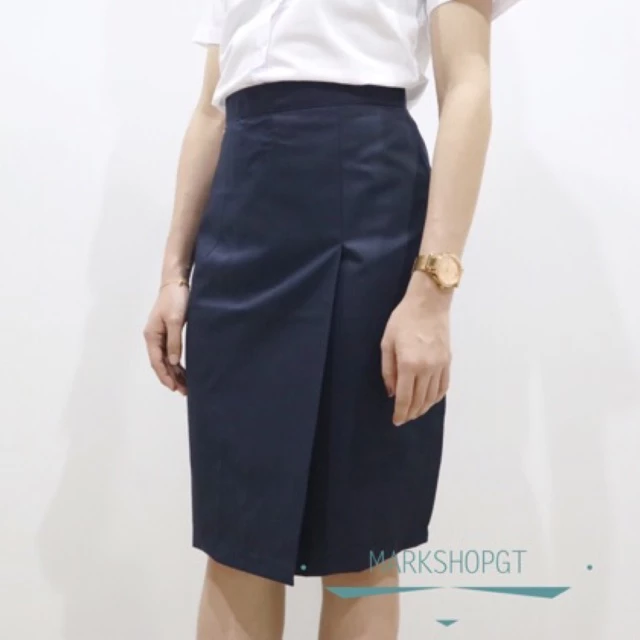 กระโปรงอาชีวะ กระโปรงป้ายหน้า กระโปรงนักศึกษา ยาว20” - 24” มีไซส์ใหญ่