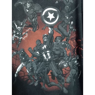 เสื้อยืด มือสอง ลายการ์ตูน marvel อก 50 ยาว 31