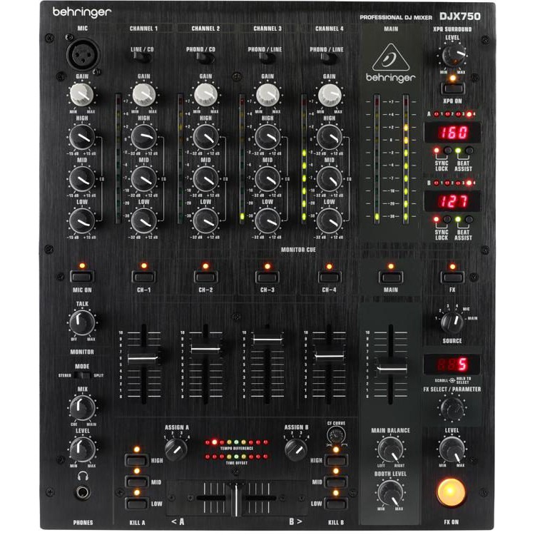 มิกเซอร์ดีเจ BEHRINGER PRO MIXER DJX750 DJ Mixer
