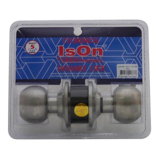 ลูกบิดห้องน้ำ ISON 8012 SS-BK หัวกลม SS ISON 8012 SS-BK SS BATHROOM KNOB