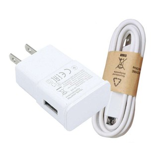 Adapter Charger 5V/2A Travel Adapter for Samsung Galaxy S5 S6 S7 S7 A3 A5 A7 J7 ฟรี Micro USB Data Cable 1 m