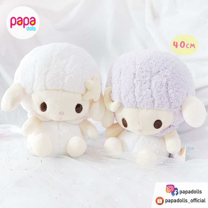 ตุ๊กตาแกะ อมูส amufun Nemunemu Country's Fuwawa - Sheep มือ1 ของแท้ นำเข้าจากญี่ปุ่น Papadolls