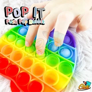 🌈โอเวอร์ไซส์🌈 ของเล่นเด็ก ของเล่นบีบอัดใหม่ มีสีสัน Jumbo Push Pop Bubble Sensory Fidget Toy Pop It Big