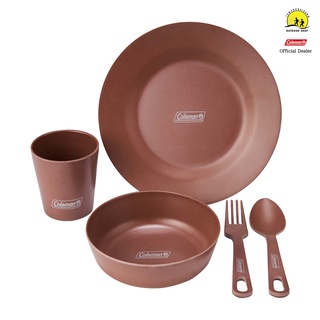 ColemanJP Organic Tableware Set Personal (Model 2000038931)ชุดเซ็ตจาน ชาม แก้ว ช้อน ส้อม สำหรับ 1 คน