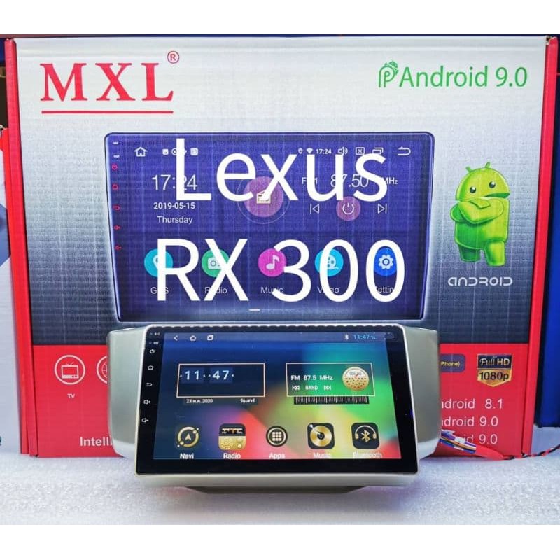 จอเเอนดรอยด์ตรงรุ่น Lexus RX300 หน้าจอ 10นิ้ว Android Version 12 ยี่ห้อ MXL