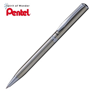 Pentel ปากกาลูกลื่น เพนเทล Sterling 0.8mm B810 - ด้ามสีเงิน