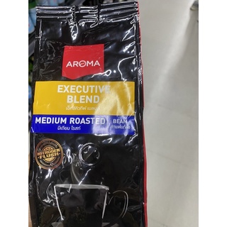 Aroma Executive Blend Medium Roasted Bean 250 G. กาแฟคั่ว เอ็กซ์คิวทีฟ เบลนด์ ตรา อโรม่า มีเดียม โรสท์ กาแฟแท้คั่ว