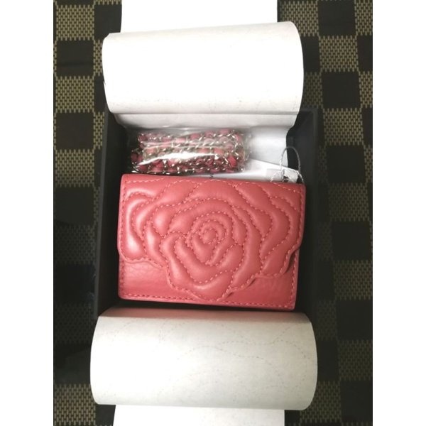 กระเป๋า aristotle wallet on chain nano-baby pink กระเป๋าสตางค์ woc