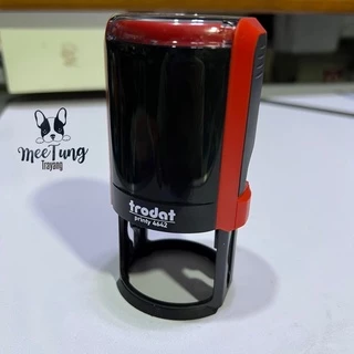 [มีตังตรายาง] ตรายางหมึกในตัว trodat 4630, 4642 โลโก้ ตราปั๊มบริษัท ทรงกลม