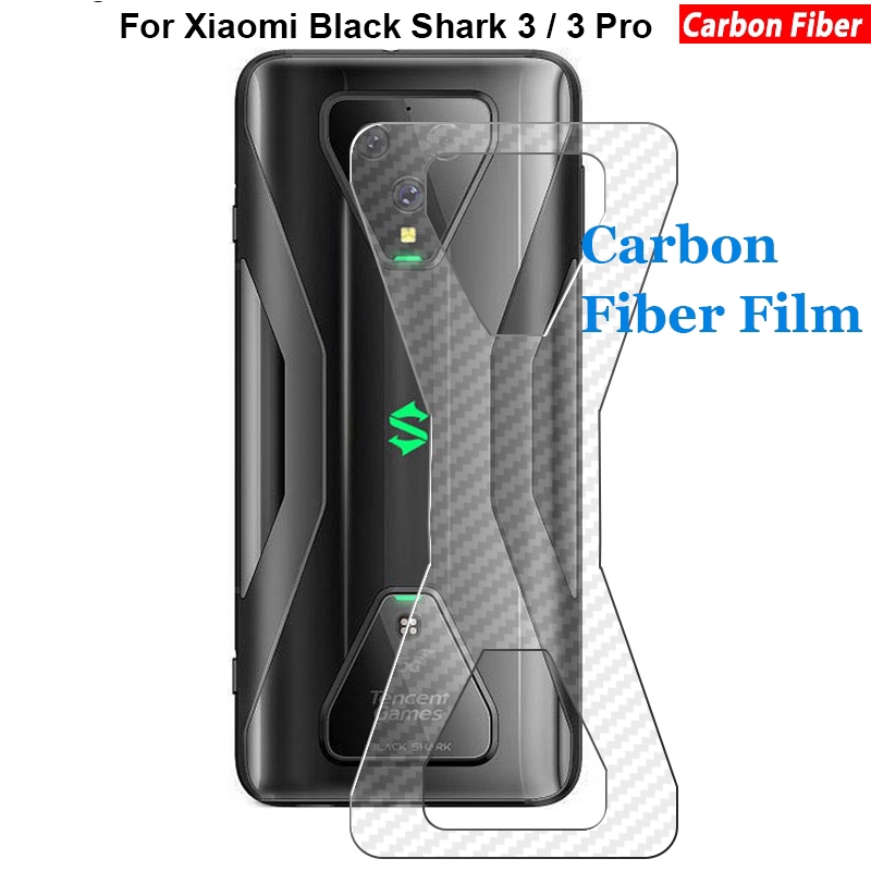 ฟิล์มคาร์บอนไฟเบอร์ ระบายอากาศ ป้องกันลายนิ้วมือ สำหรับ Xiaomi Black Shark 3 2 Pro Xiaomi Poco F2 Pro Xiaomi Pocophone F1 X2